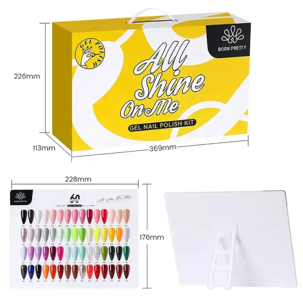 Gel Polish Kit 60 Colours Born Pretty - All Shine On Me - Kit1