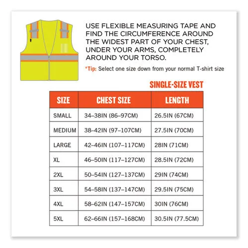 Glowear 8246z-s Single Size Class 2 Two-tone Mesh Vest, Polyester, Medium, Lime, Ships In 1-3 Business Days