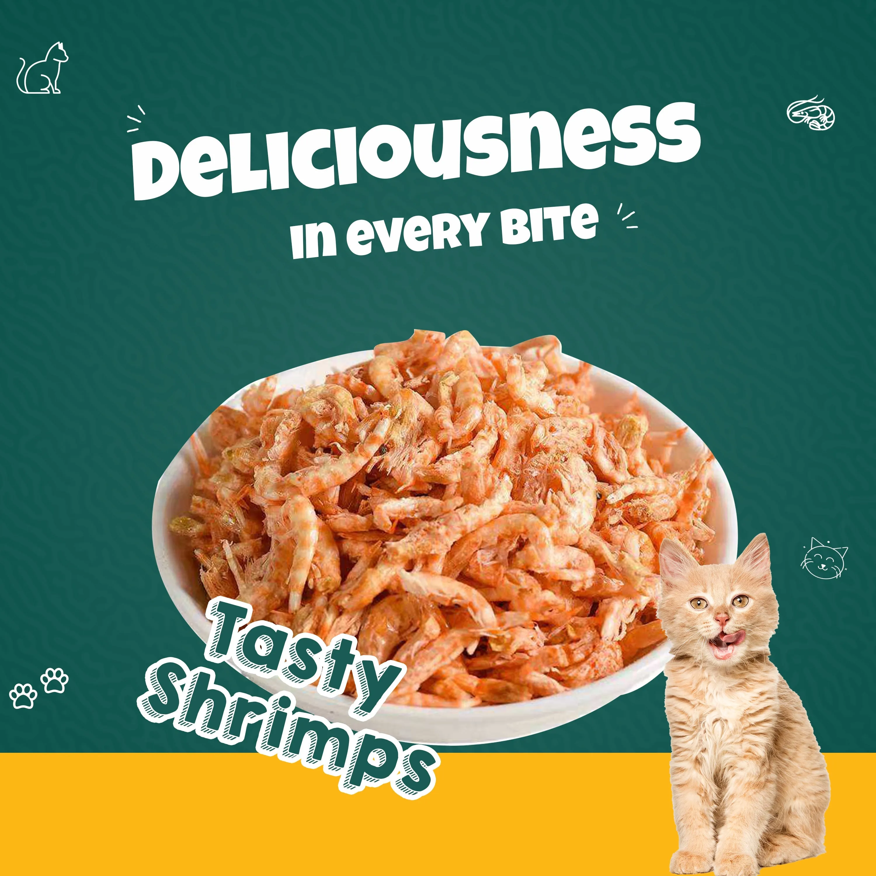 Goofy Tails Freeze Dried Shrimp Treats for Cats and Kittens