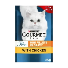 Gourmet Cat Food Mini Fillets In Gravy 85g