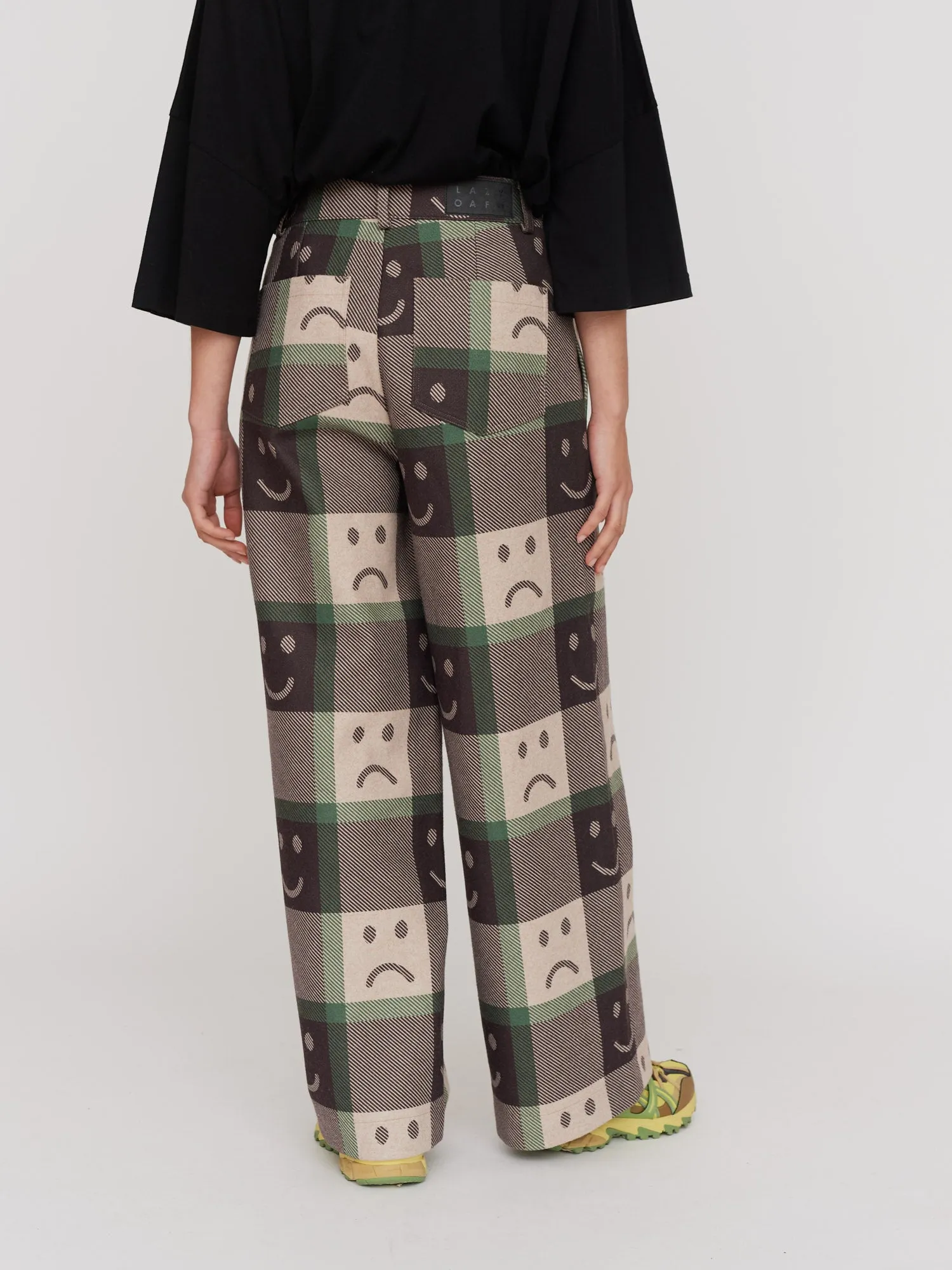 Happy Sad Check Trousers