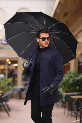 Hello7 Men's Navy Blue Kachet Coat