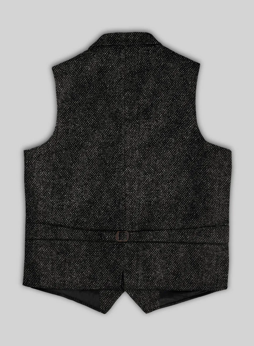 Highlander Heavy Charcoal Bedford Tweed Hunting Vest