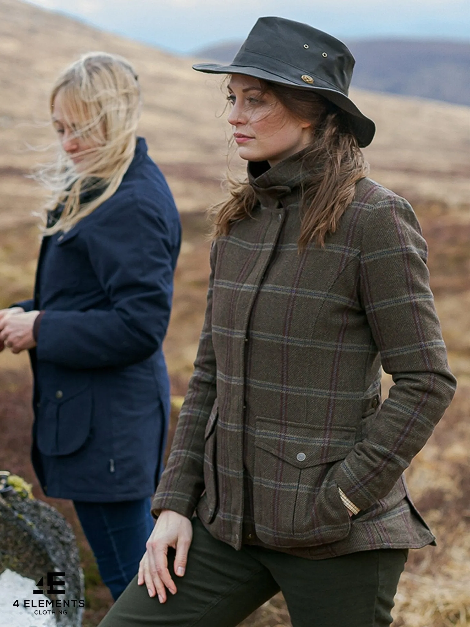 Hoggs of Fife - Musselburgh Ladies Tweed Field Coat