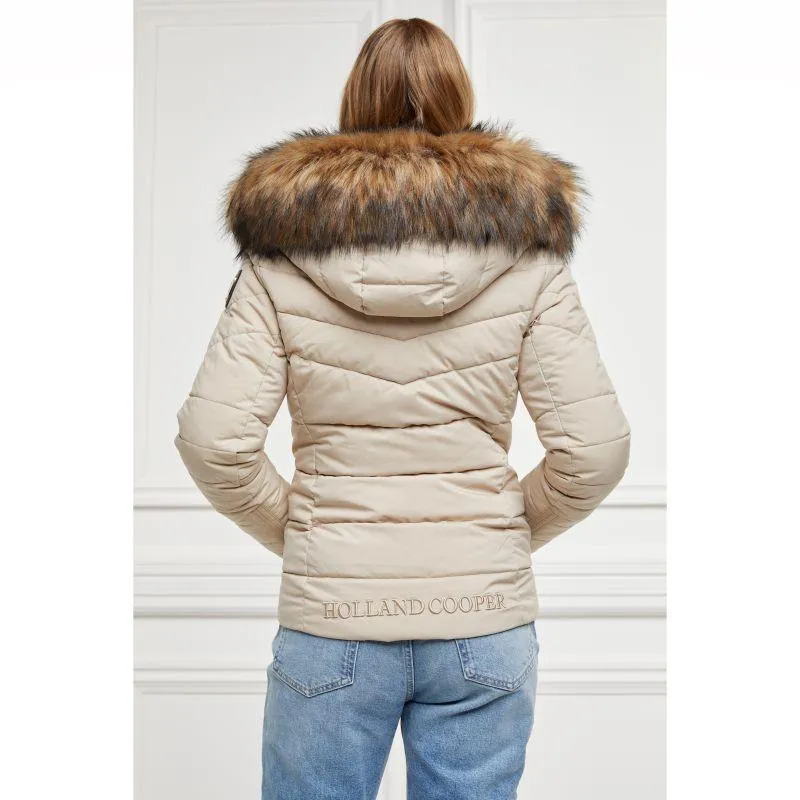 Holland Cooper Whistler Ladies Puffer Jacket - Stone