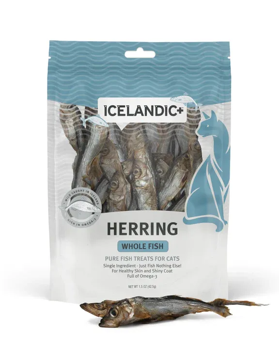 Icelandic  Herring Whole Fish Cat Treats 1.5oz