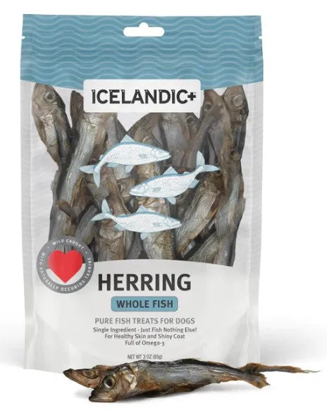 Icelandic  Whole Herring Fish PET CANDY **Dehydrated Treat**