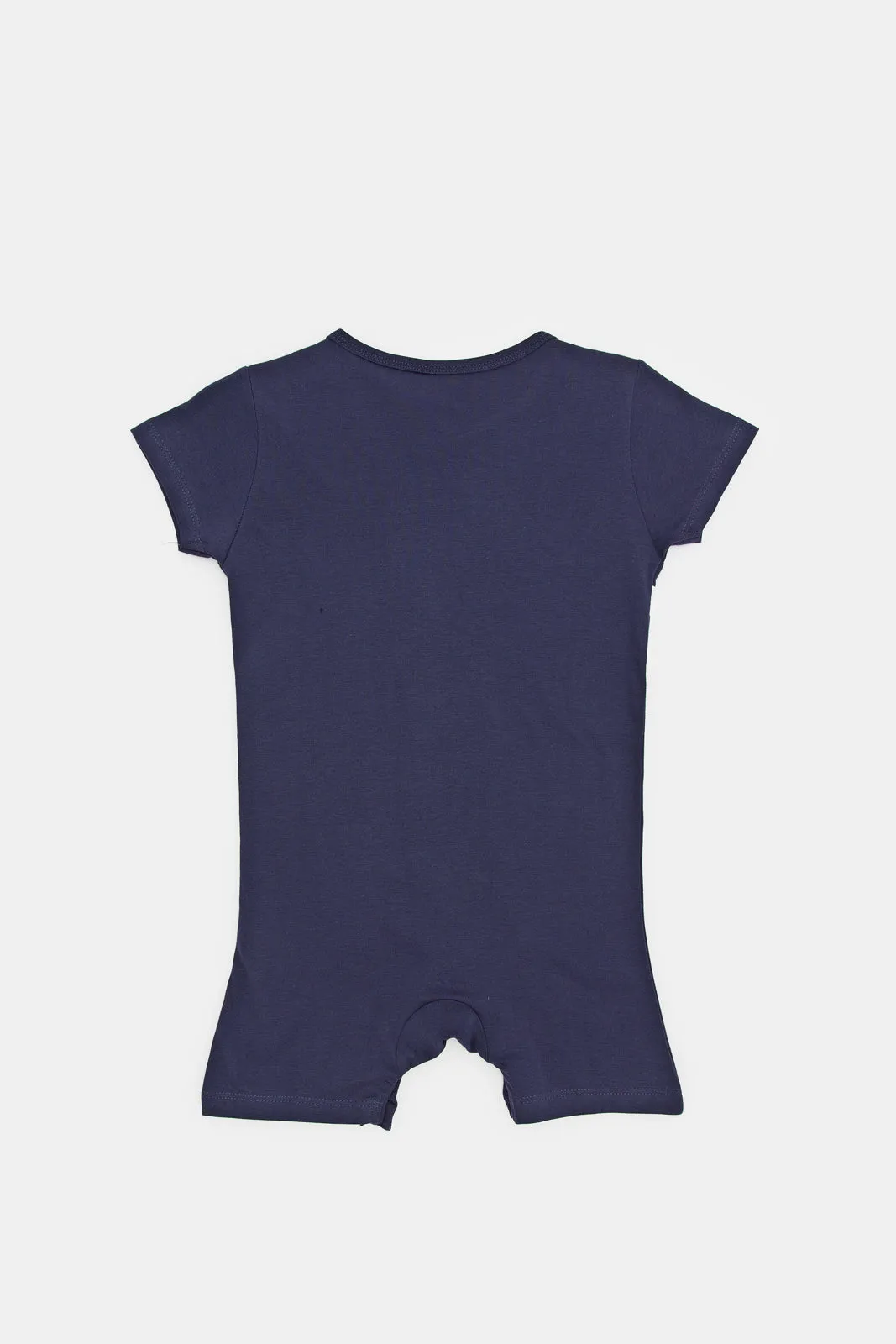 Infant Boys Navy Mickey Mouse Romper