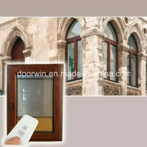 Integral Blinds Tilt Window, Aluminum Clad Wood Casement Window Built-in Blinds Tilt and Turn Window Afghan Client - China Aluminum Window, Wood Aluminum Window