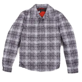 Isaia Printed Quilted Puffer Shirt-Jacket