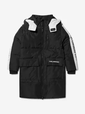 Karl Lagerfeld Boys Logo Sleeve Puffer Jacket