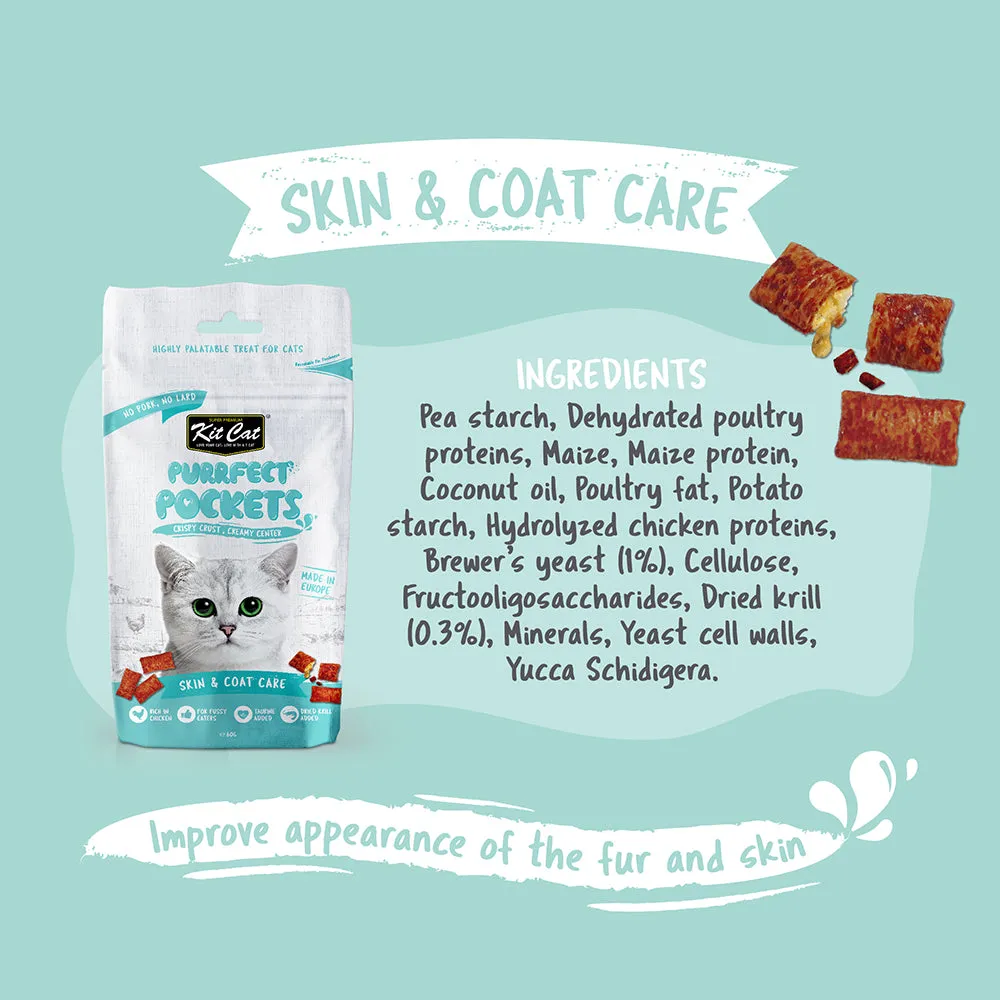 KitCat Cat Purrfect Pockets Skin & Coat Care 60g