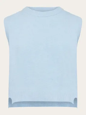 Lambswool Vest - Asley Blue