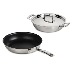 Le Creuset 3-ply Stainless Steel Two Piece Cookware Set