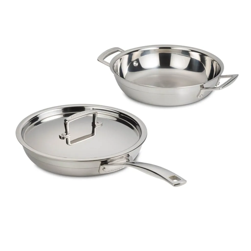 Le Creuset 3-ply Stainless Steel Two Piece Cookware Set