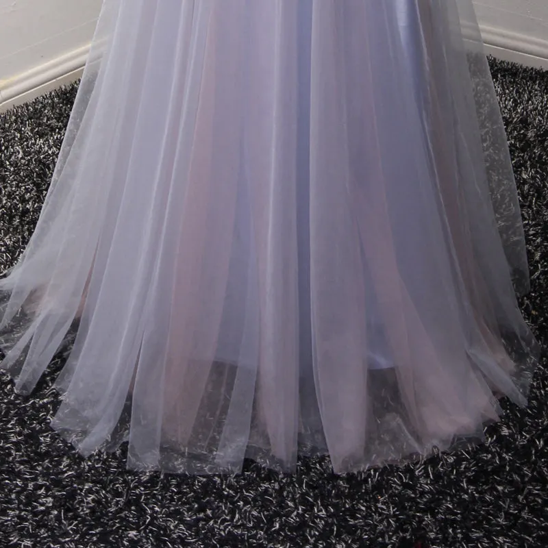 Light Blue and Pink Charming Sweetheart Lace Party Dress , Formal Dress , Formal Gowns