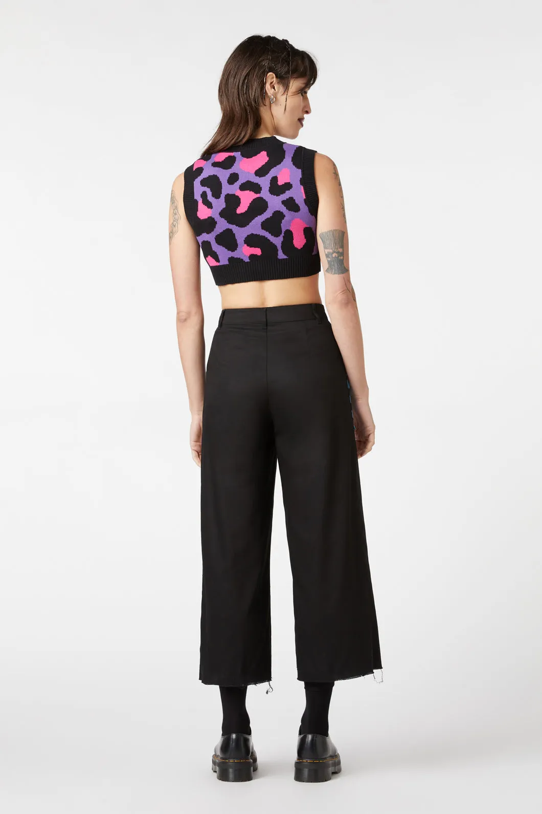 Major Meow Cropped Knit