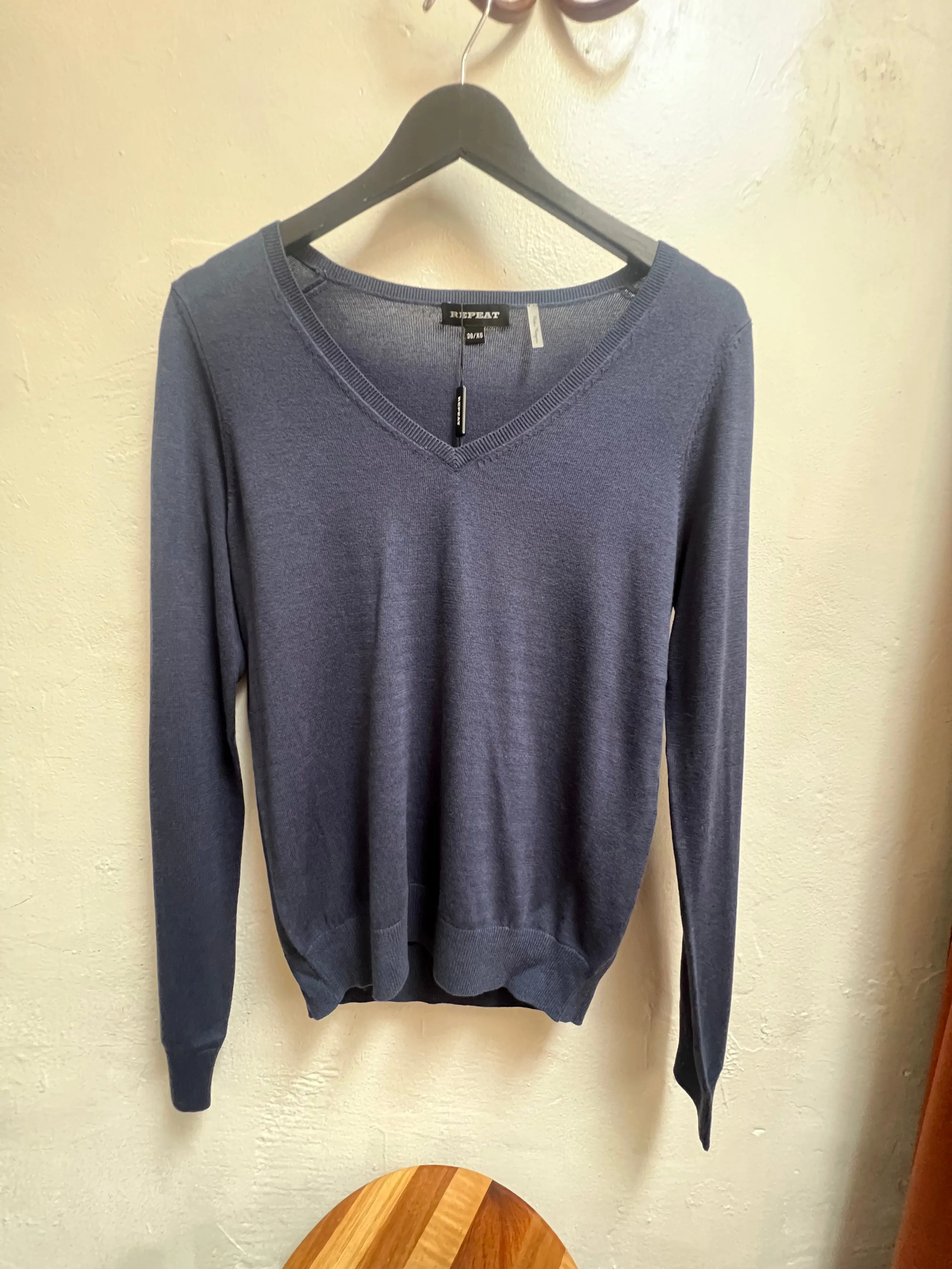 Marine Basic V-Neck Sweater