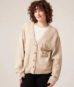 Mars Cardigan Sweater in Taupe