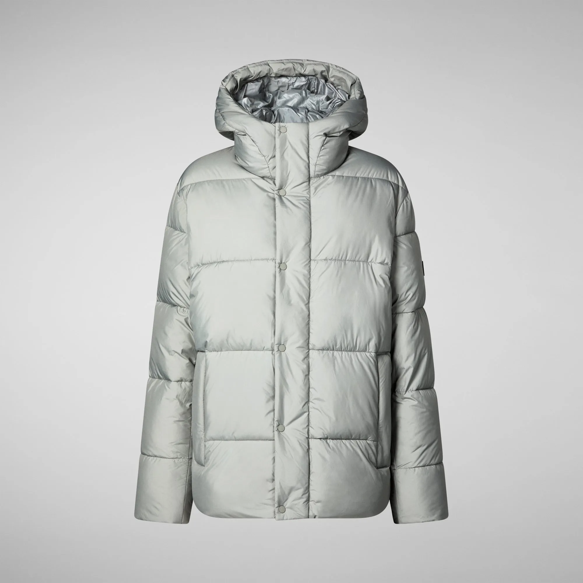 Men's  animal free Puffer jacket Bennet in wolf grey