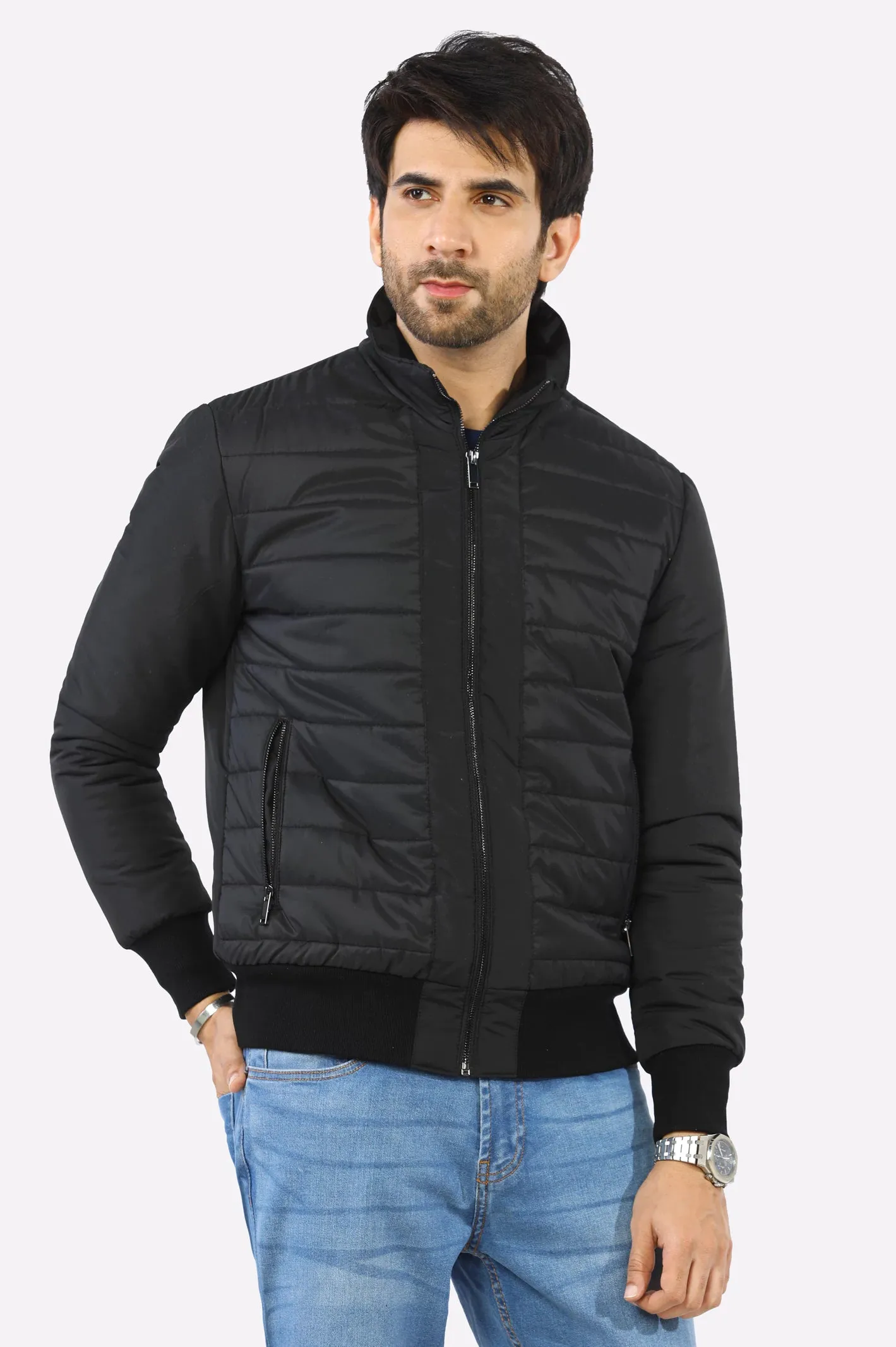 Mens Black Puffer Jacket