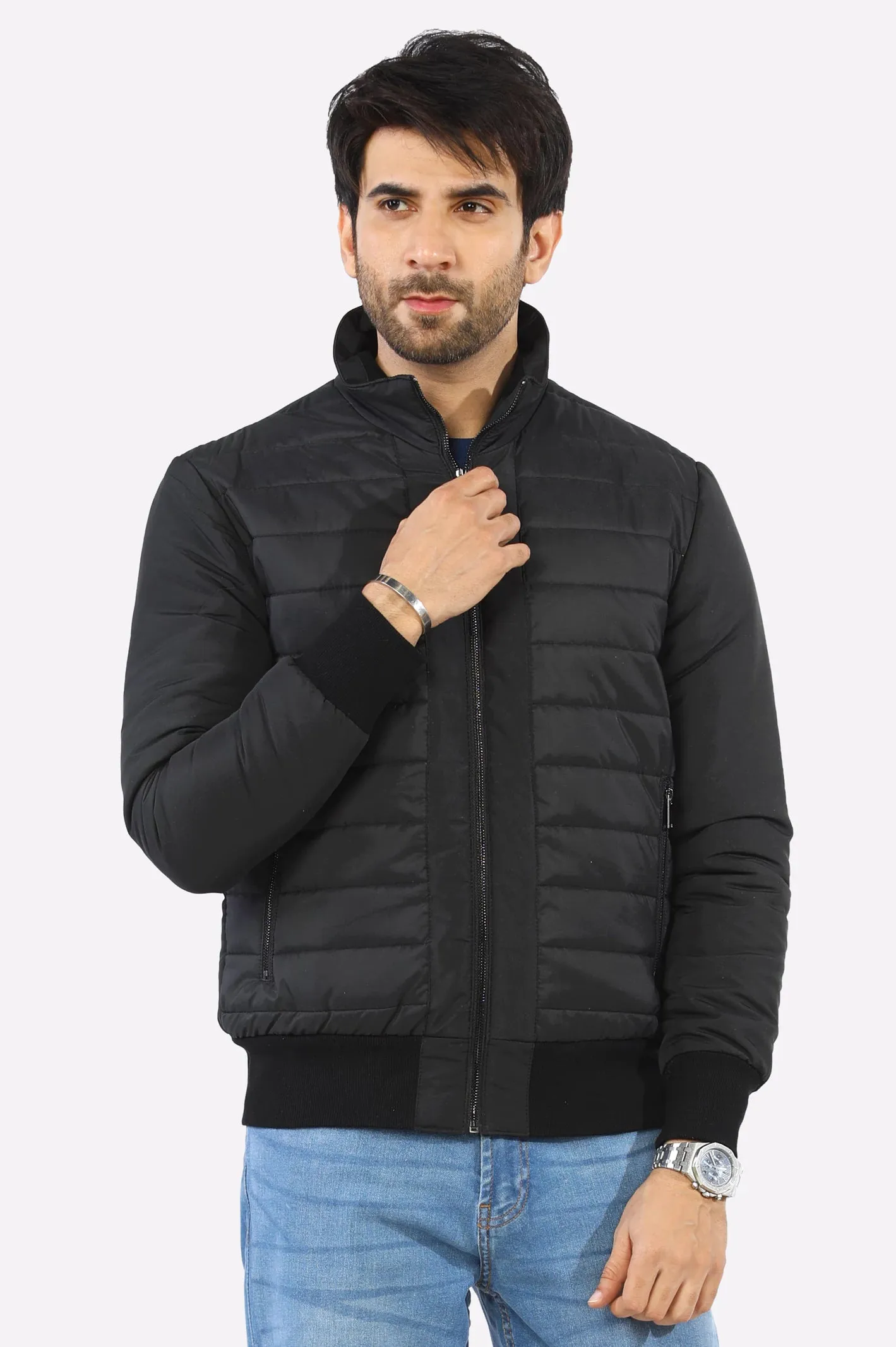 Mens Black Puffer Jacket