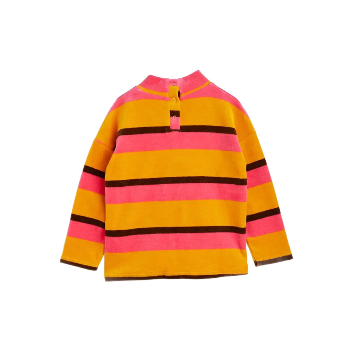 MINI RODINI - Stripe Velour Sweatshirt