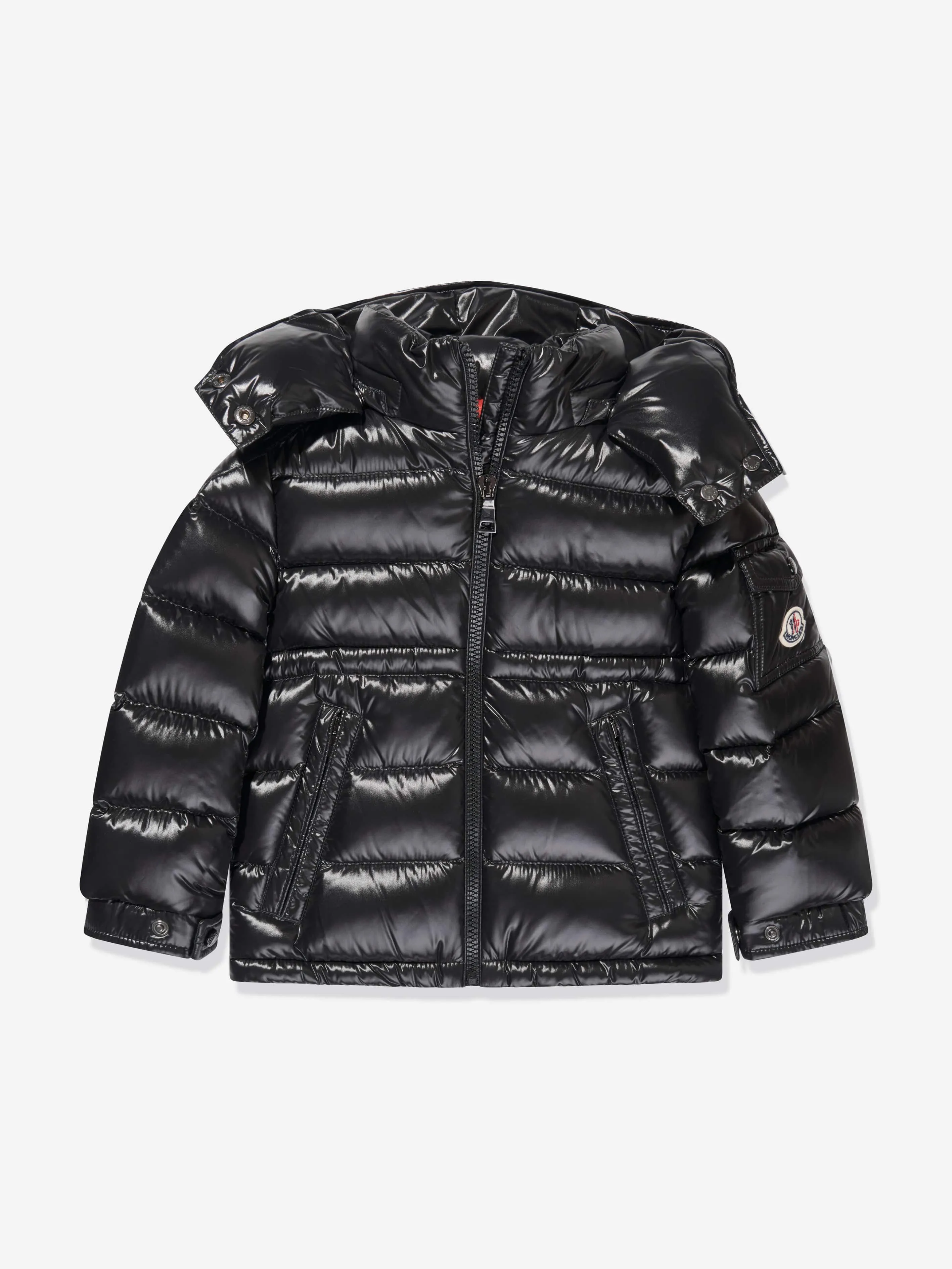 Moncler Enfant Girls Down Padded Maire Jacket in Black