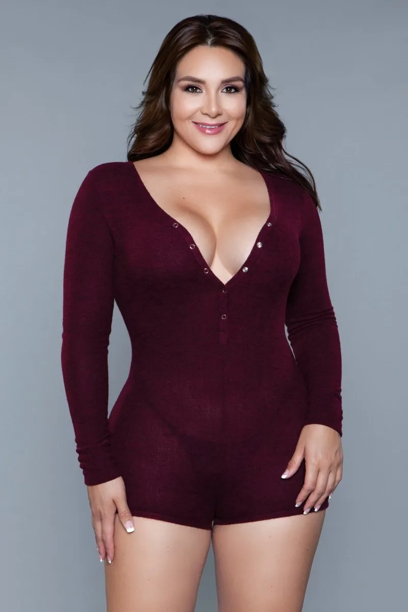 Nala Romper Burgundy