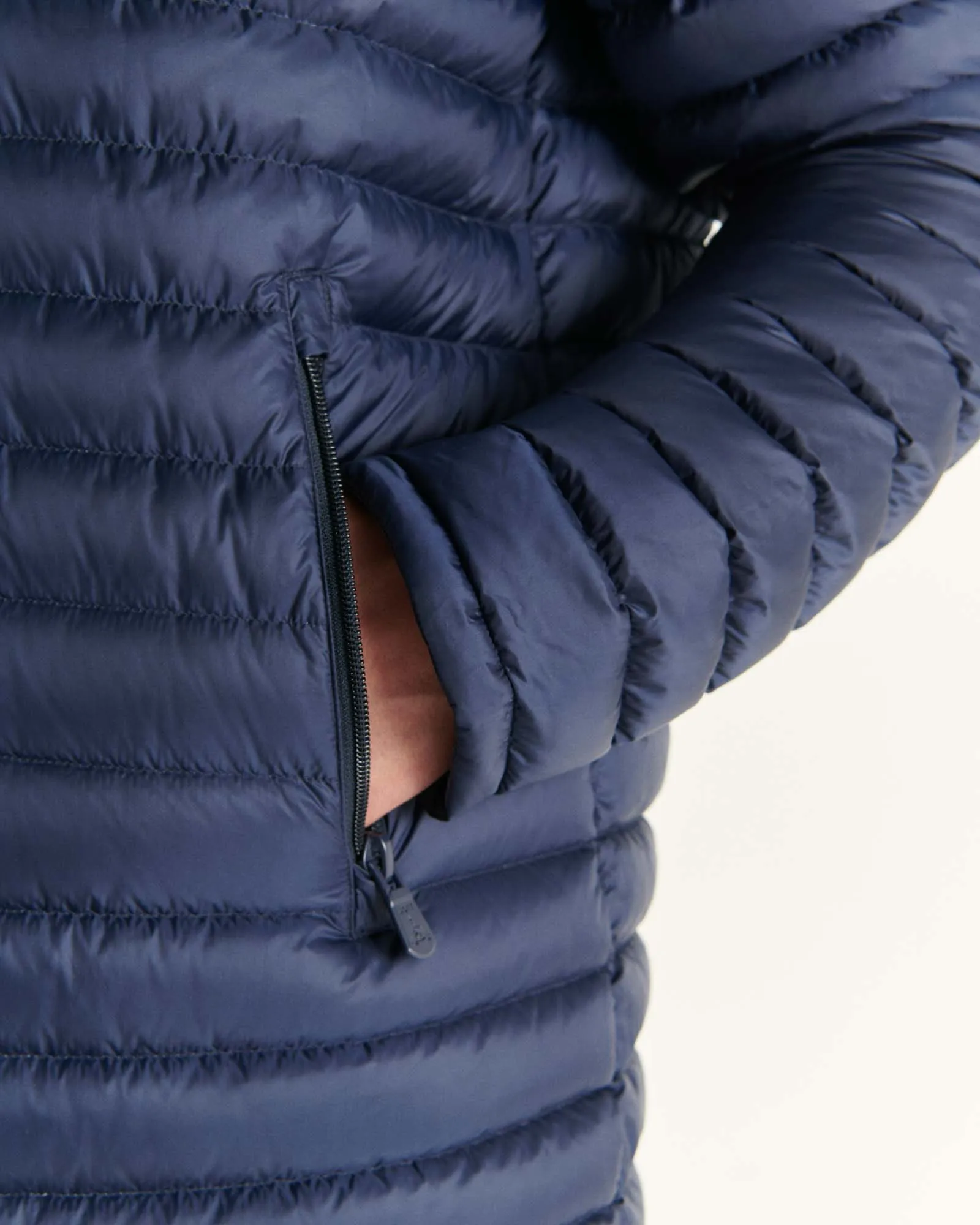 Navy Reversible light puffer jacket Amsterdam