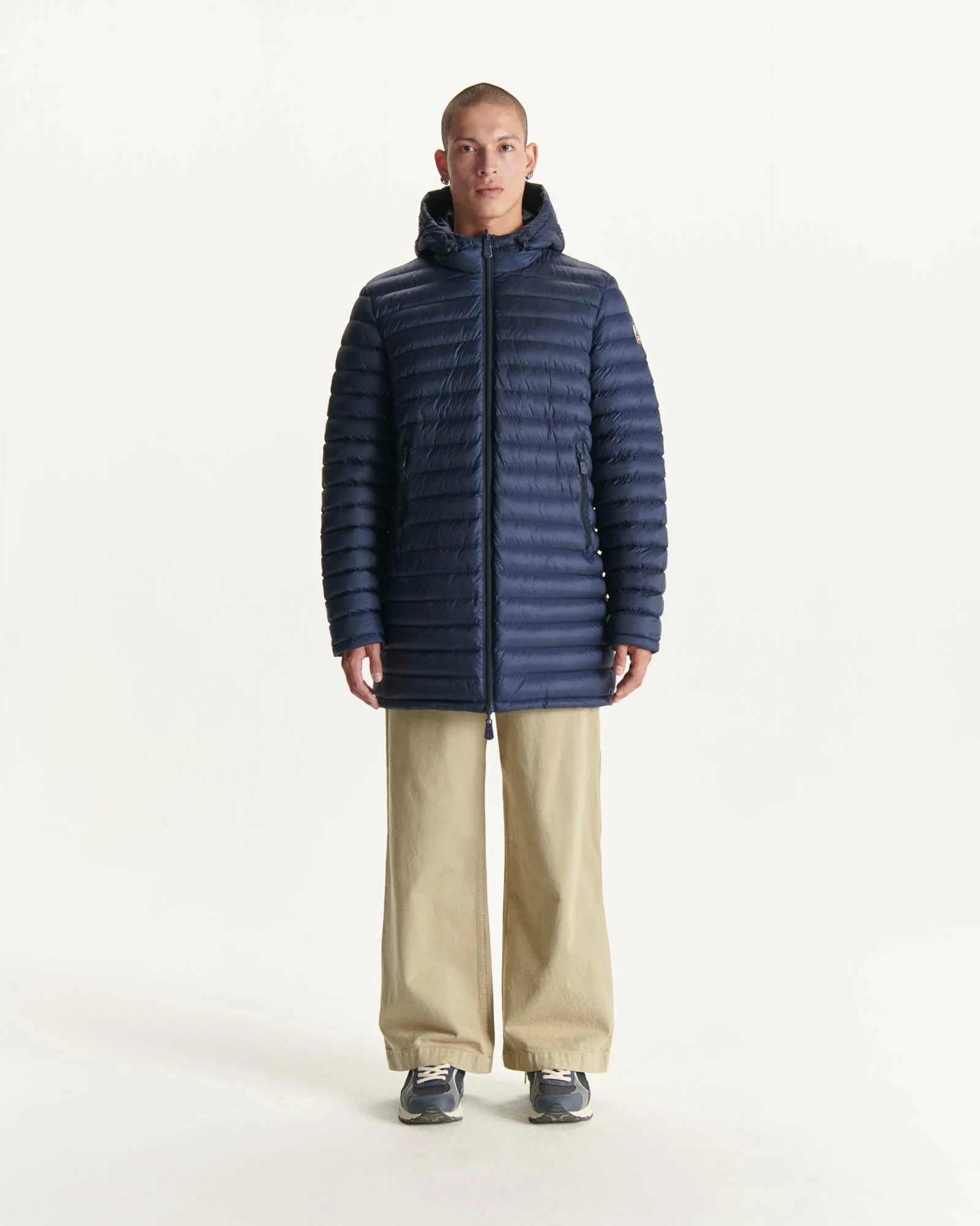 Navy Reversible light puffer jacket Amsterdam