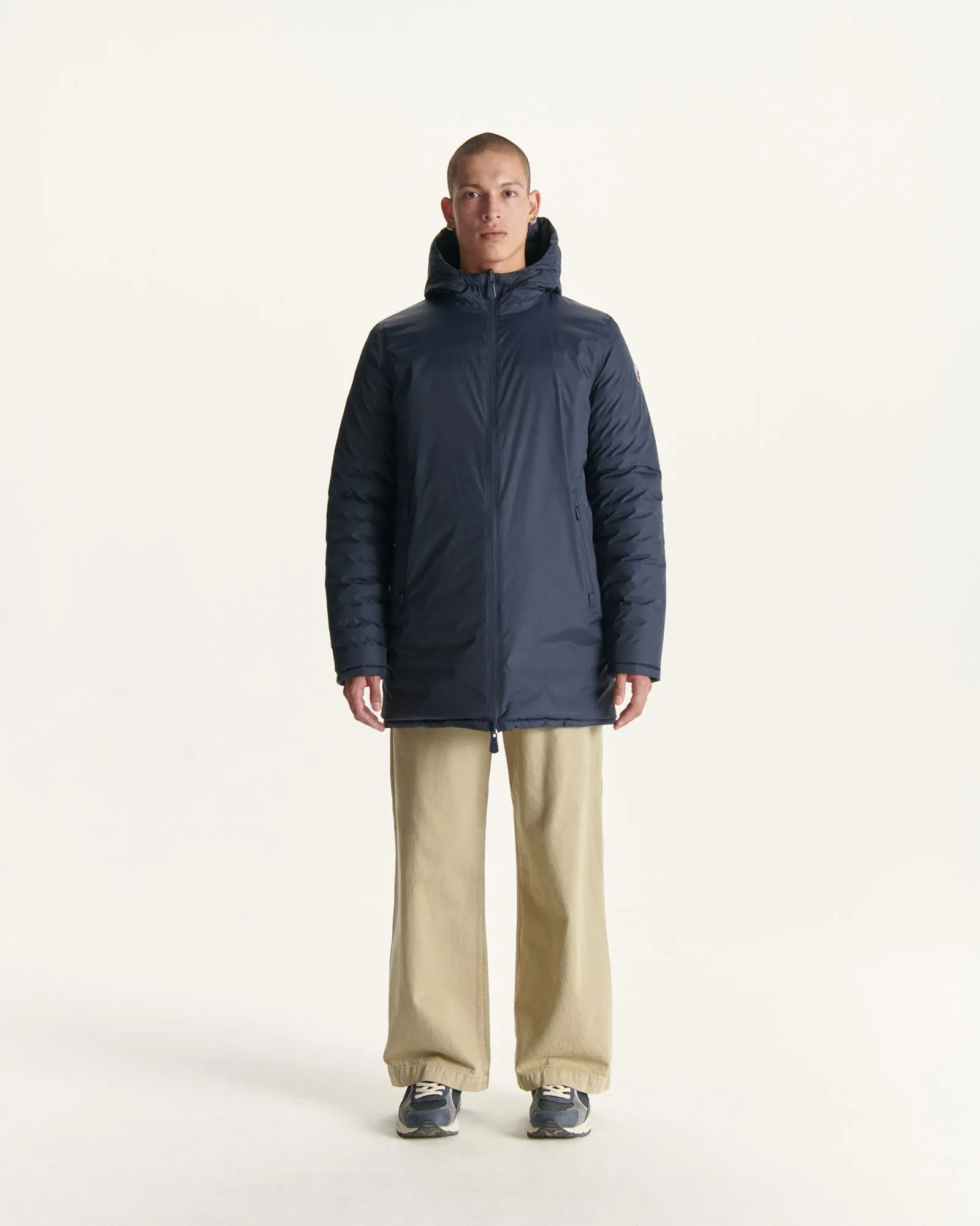 Navy Reversible light puffer jacket Amsterdam