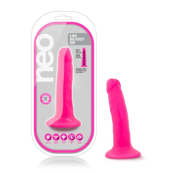 Neo 5.5 Dual Density Cock Neon Pink "