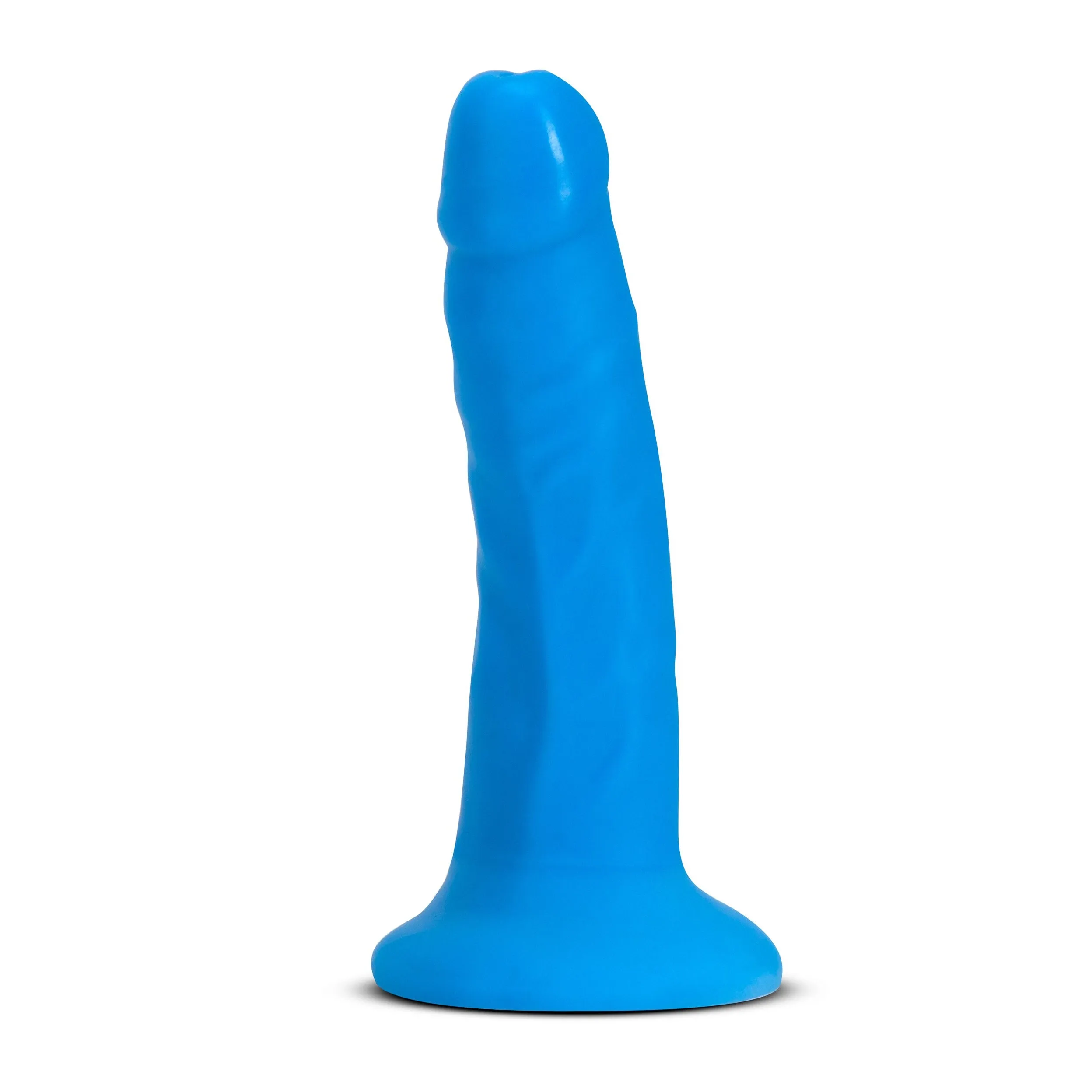 Neo Elite - 6 Inch Dual Density Cock - Neon Blue