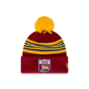 New Era 2024 Brisbane Lions Striped Beanie