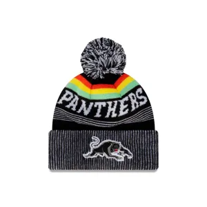 New Era 2024 Penrith Panthers Knitted Stripe Beanie