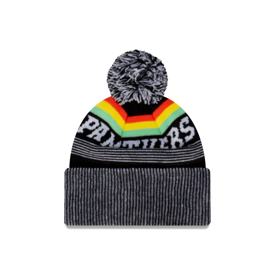 New Era 2024 Penrith Panthers Knitted Stripe Beanie