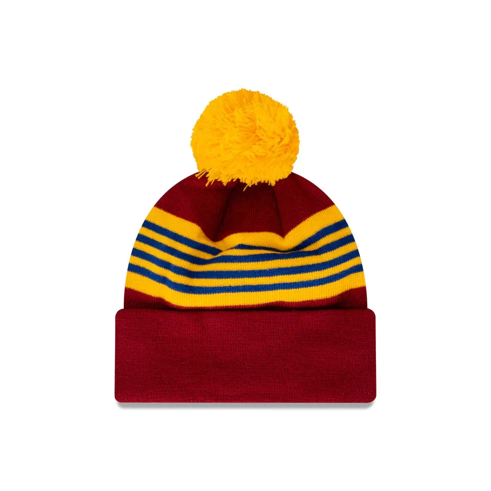 New Era Brisbane Lions Retro Beanie With Pom