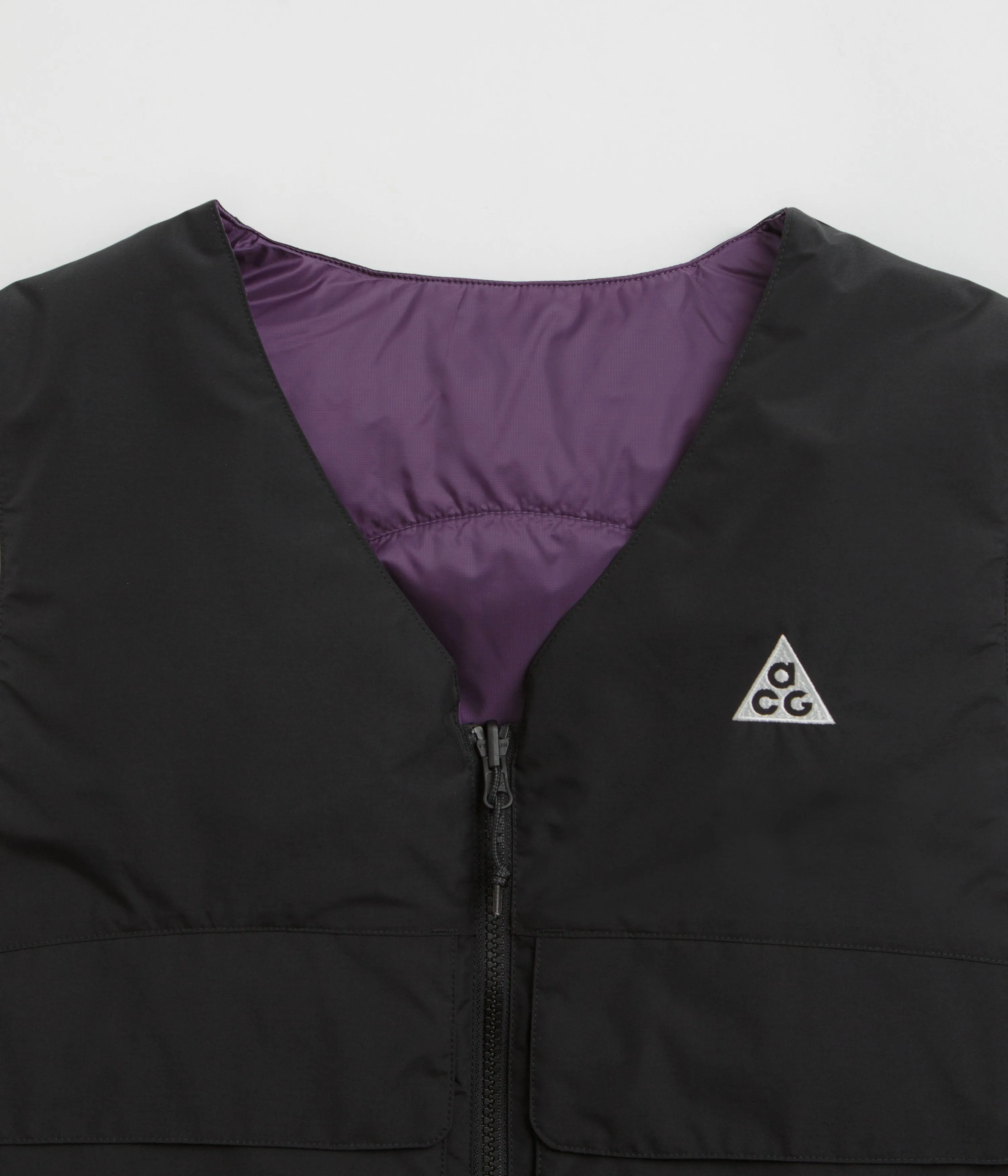 Nike ACG Skull Peak Reversible Vest - Black / Dark Raisin / Summit White