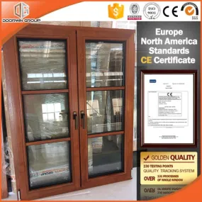 Oak Wood Tilt Turn Window China Manufacturer with Wood Grain Color Finishing - China Window, Wood Aluminum Window