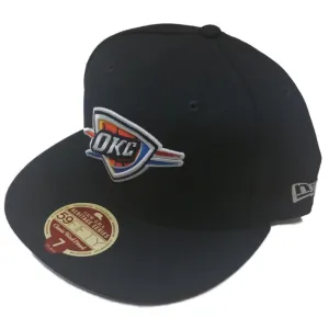 Oklahoma City Thunder New Era 59Fifty Navy Heritage Series Fitted Hat Cap