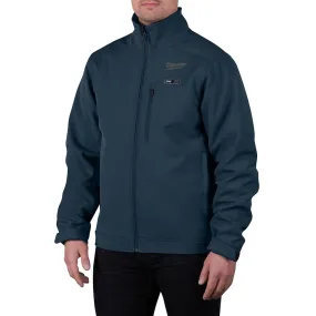 Open Box -  Milwaukee Men's X-Large M12 12V Lithium-Ion Cordless TOUGHSHELL Navy Blue Heated Jacket with (1) 3.0 Ah Battery and Charger