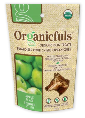 Organicfuls Apple Flax Organic Dog Treats 113g