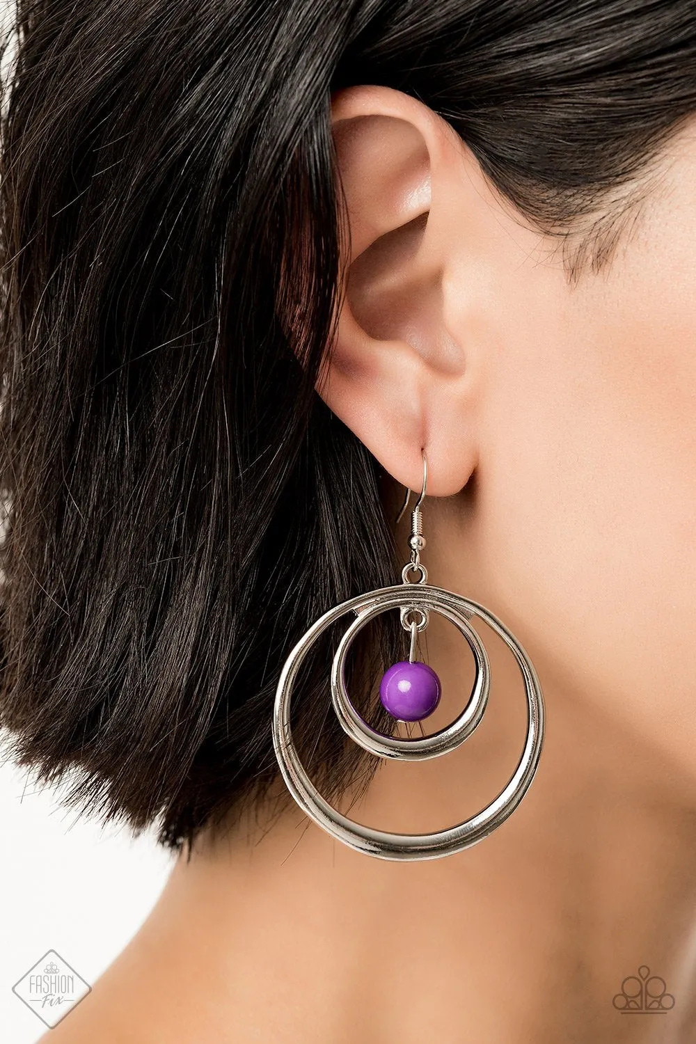 Paparazzi Diva Pop Earrings Purple