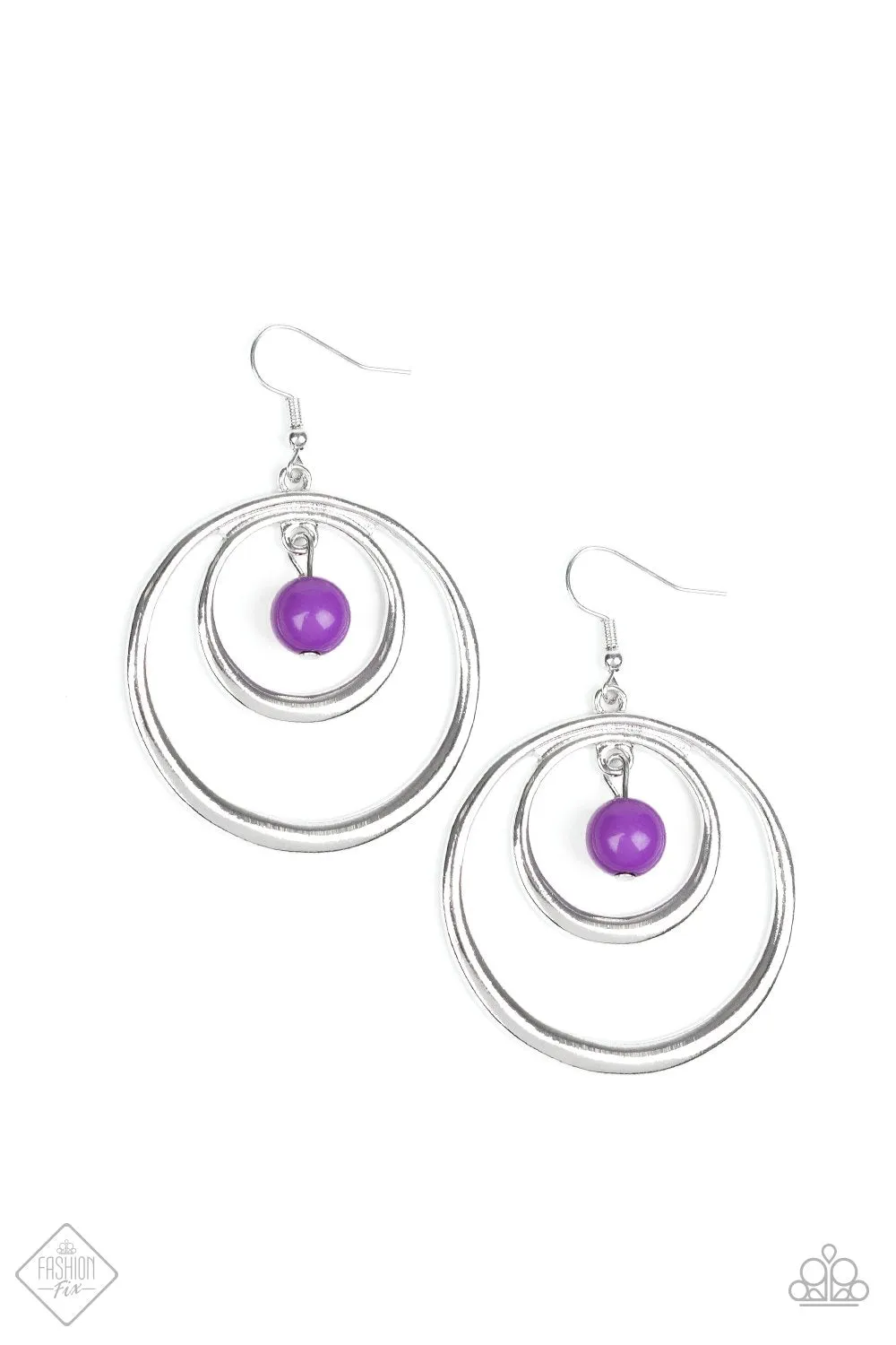 Paparazzi Diva Pop Earrings Purple