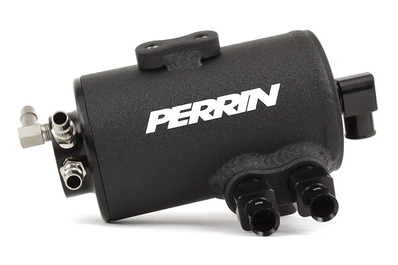 Perrin 02-21 WRX / 04-21 STI / 05-09 OBXT / 05-09 LGT Wrinkle Black Air Oil Separator Kit (perPSP-ENG-609BK)