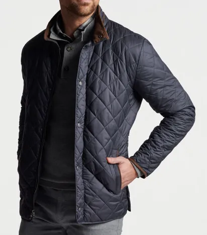 PETER MILLAR SUFFOLK QUILTED JACKET BLACK