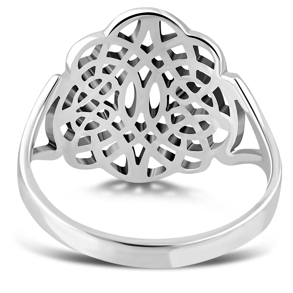 Plain Celtic Silver Ring