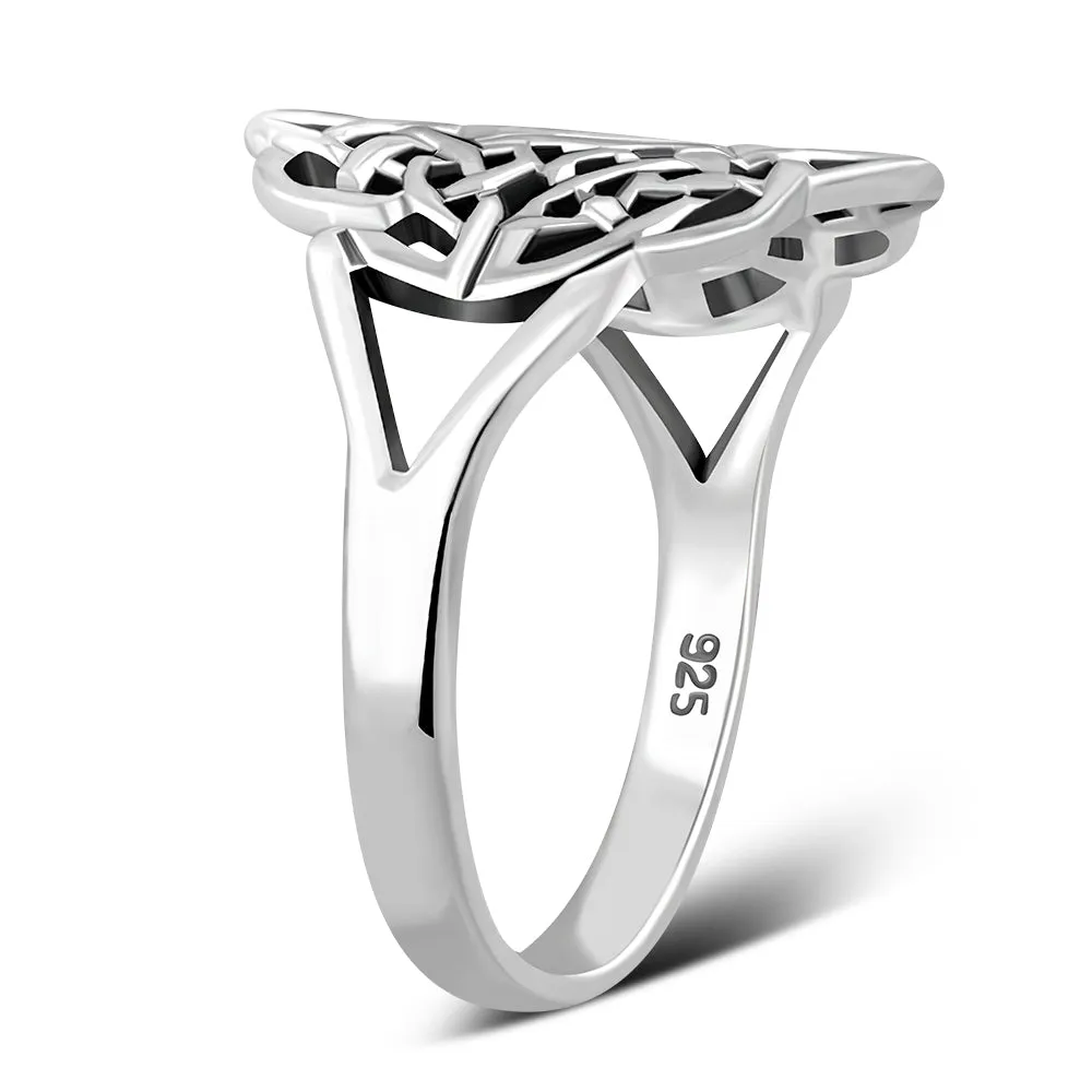 Plain Celtic Silver Ring