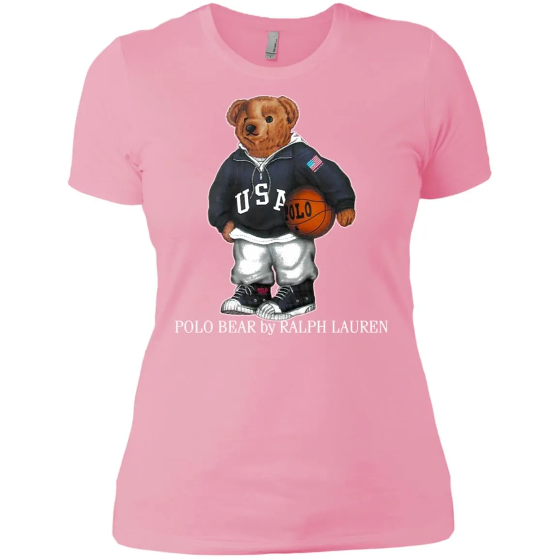 Polo Bear Ralph Lauren Shirt Women Cotton T-Shirt